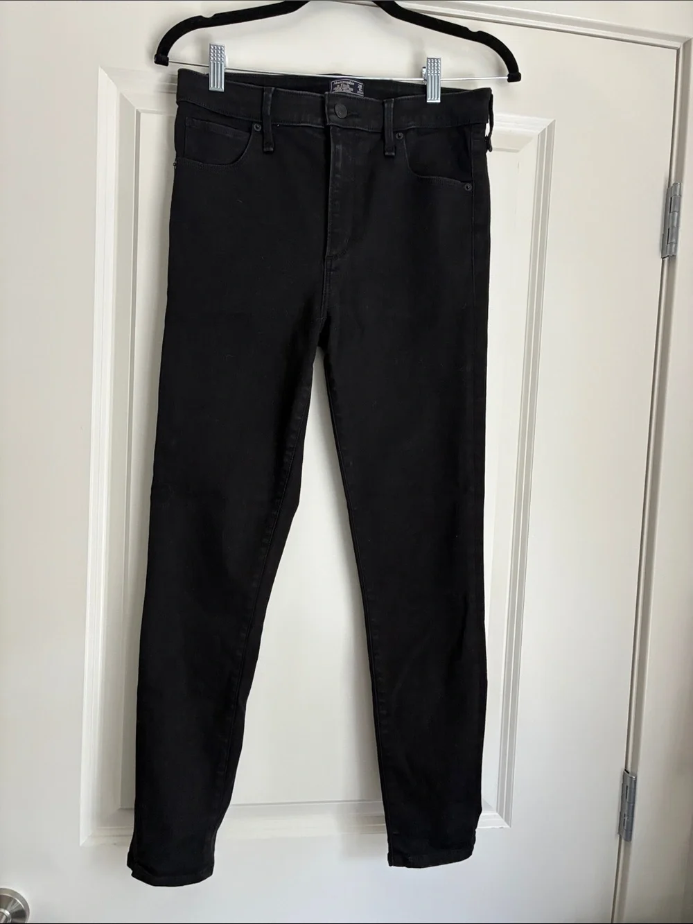 Abercrombie & Fitch Simone High-Rise Super Skinny Jeans Black